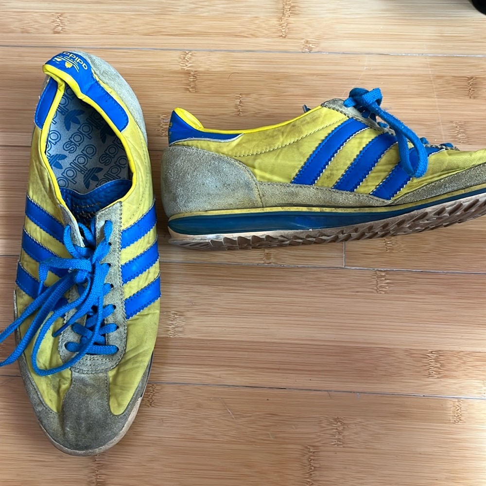 Men’s Adidas Sl6 Blue And Yellow Sneakers Gem